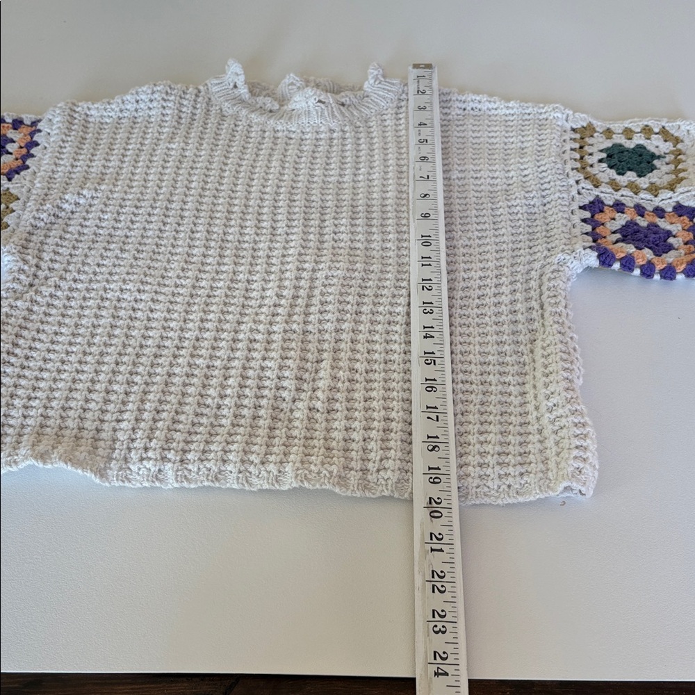 Universal Thread Crochet Granny Square Short Slee… - image 8